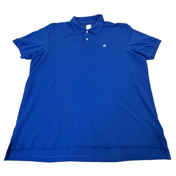 Brooks Brothers Original Fit Short Sleeve Logo Polo Golf Shirt; Royal Blue; XXL - Picture 1 of 9